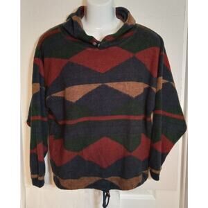 Vintage 90's Pazzo Lightweight Hooded Fleece Pullover Sweater XL